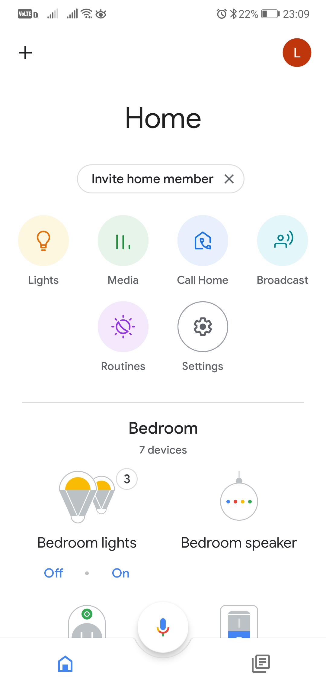 Google Home - přidání zařízení