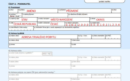 Jednotný registrační formulář
