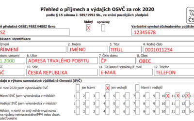 Přehledy OSVČ pro OSSZ a ZP