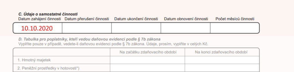 Příloha daňového přiznání